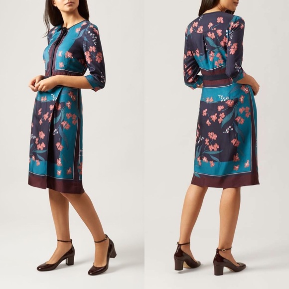 hobbs darcie dress navy